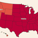 Map of Twizzlers vs Red Vines sold in USA
